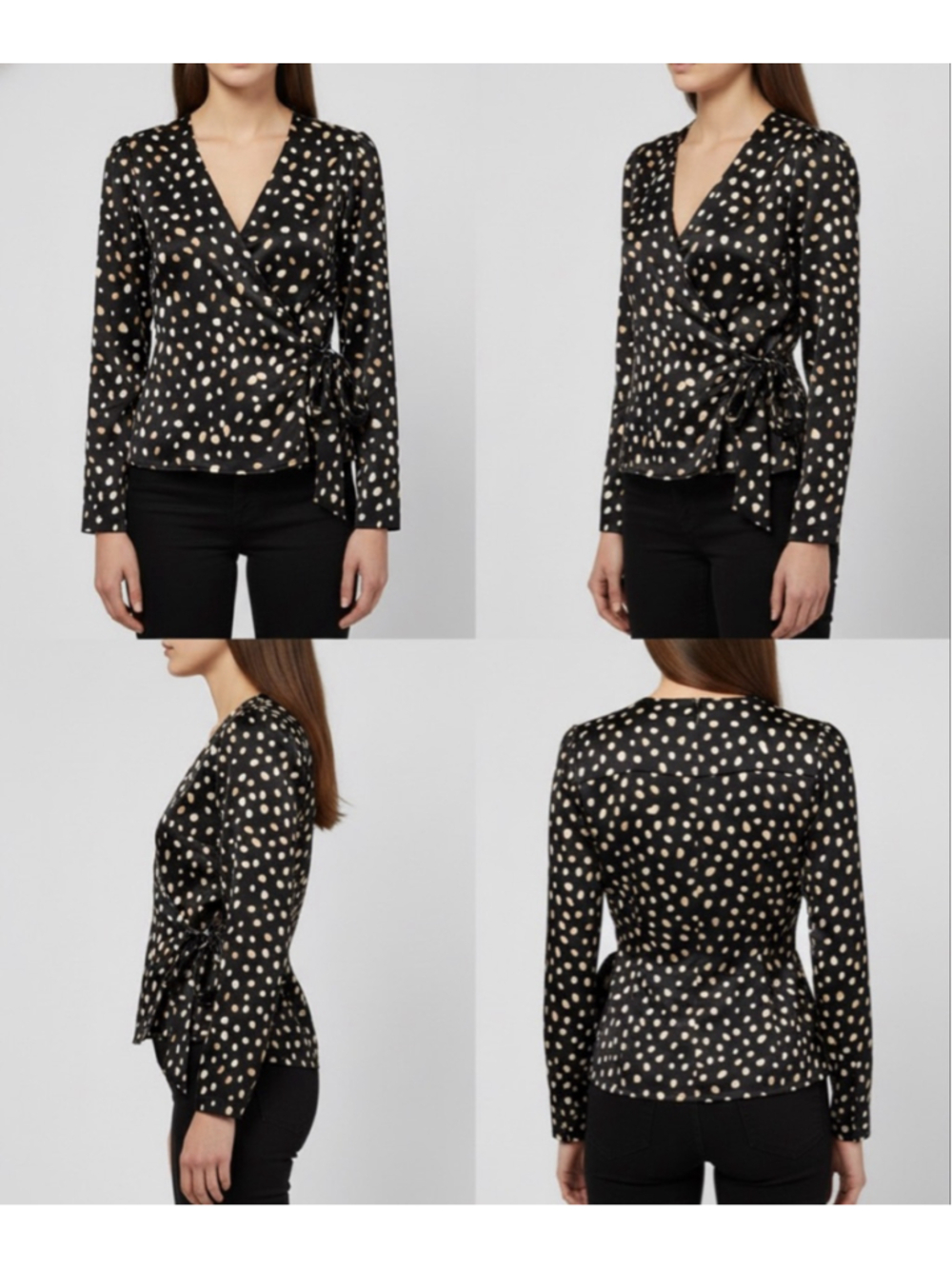 Silky animal print and Taylor blouse  - Picture 3 of 12